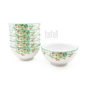 Mangkok Green Rossie 14.5 cm isi 6