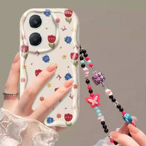 Phone Case Redmi A5 A3 POCO C71 C61 with Trendy Butterfly Painted Bead Bracelet Casing Lens Protection Silicone Soft Back Cover