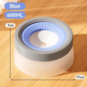 HEALMEYOU 600ML Dog Floating Water Bowl Large Capacity Non-Slip Base Cat Water Bowl  Neck Guard Pet Water Dispenser Pet Drinking
