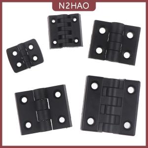 N2HAO  1 cái bản lề nhỏ màu đen Mini nhựa cửa mang mông Tủ ABS bản lề