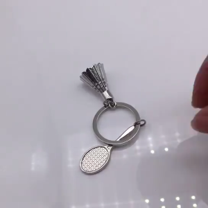 6 Pcs Shuttlecock Keychain Badminton Hanging Ornaments Bag Charm Sport Keychain Pendant Decorations Car Key Chain