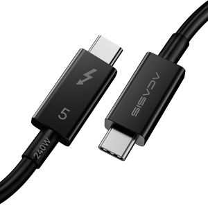 Acasis Thunderbolt 5 Cable 80Gbps Data 120Gbps Video 240W Charging Dual 8K Display Support for MacBook Pro Studio Windows Laptops and Gaming Monitors