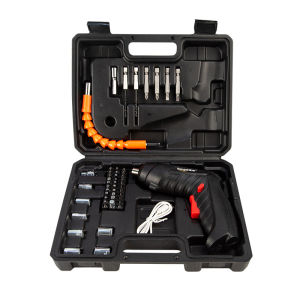 DuduMart 48pcs/set Foldable Cordless Electric Screwdriver Rechargeable Cordless Drilldriver with light