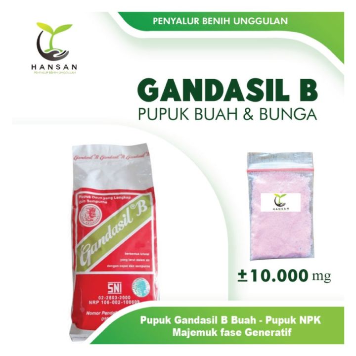 Gandasil B Pupuk Buah & Bunga NPK Majemuk Generatif Nutrisi | Lazada ...