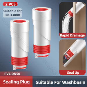 Odor-Proof 45 Degree Wall Mounted Kitchen Sealing Plug Sink Drain Pipe Anti Back Drain Pipe Silicone Connector Bathroom Accessories