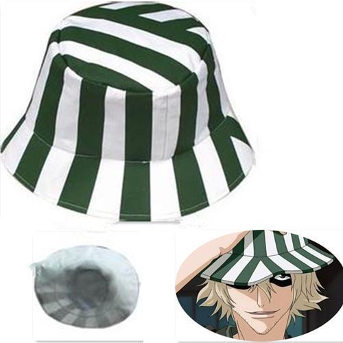 Anime Bleach Urahara Kisuke Cosplay Hat Cap Dome Green and W
