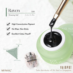 [Vainpot-SG] MR NAIL Treasure Box Drawing Gel - 9 Types/ 18 Colours - Metallic Chrome/ Plaster/ Carving/ Candy Gel