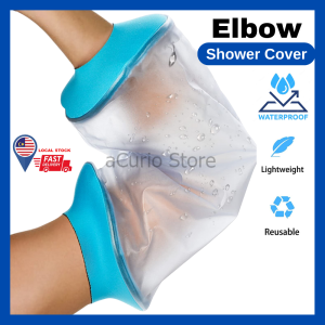 aCurio READY STOCK Elbow Bath Shower Waterproof Cover Upper Arm Wound Injury Reusable Shower Case Cover Protector Keep Wound Bandage Dry Watertight Seal