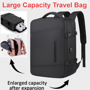 Travel Backpack with Shoe Compartment Large Capacity Waterproof Laptop Bag Lightweight Hiking Backpack for Men Women