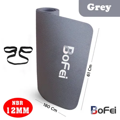 Thick Yoga Mat Workout Mat 15mm Come With Strap Anti Slip Yoga Matt For Workout