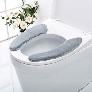 YANGS Soft Prevent mildew Toilet Lid Cover Warm Plush Bathroom Accessories Seat Case Toilet Mat Toilet Seat Cover Lid Pad