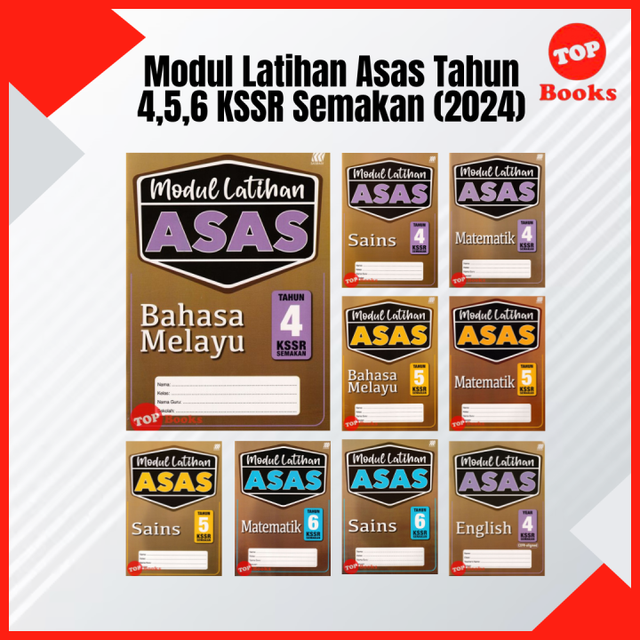 Topbooks Sasbadi Buku Latihan Modul Latihan Asas Tahun Kssr Semakan Lazada