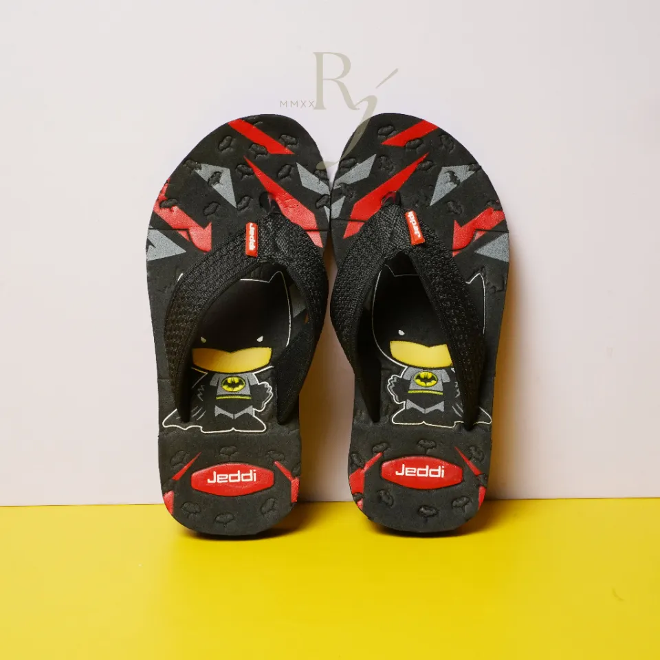 JEDDI [BATMAN] Sandal Superhero/ Sandal Japit Anak Cowok Kartun/ Sandal  Jepit Anak Laki-laki/ Sendal Anak Japit