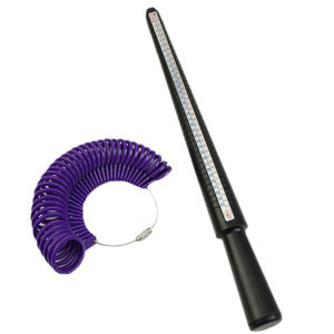 Alat Pengukur Jari Cincin Ukuran Mandrel Ring Sizer Jewelry Measure Stik Ukur Cincin Kuningan