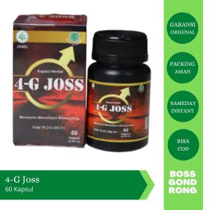 [Bisa COD] 4G Joss Herbal Kesehatan Pria Dewasa Mengatasi Lemah Syahwat Kurang Stamina BPOM Original