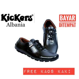 Sepatu Kickers Pantofel Tali Kickers Albania (Free Kaos Kaki)