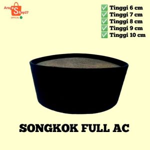 Songkok Hitam Peci Hitam Full AC Tinggi 6cm7cm8cm9cm10cm bahan tebal dan halus kopyah hitam.