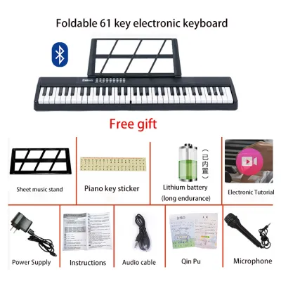 Foldable Rechargeable 88 Keys Piano Bluetooth Electronic Keyboard Portable Electronic Piano midi keyboard