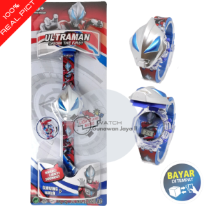 ULTRAMAN JAM TANGAN ANAK LAKI LAKI LAMPU DAN MUSIK KARAKTER SUPER HERO TG0111 GROSIR MURAH