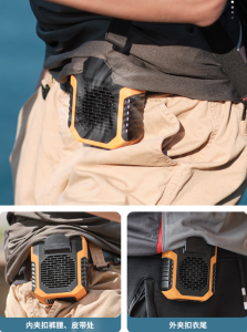 Quạt mini đeo cổ tích điện  Mini Cầm Tay Đeo thắt lưng DQ215 pin 6000Mah có cổng sạc ĐT