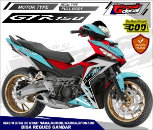 Decal Sticker Stiker GTR 150 Full Body Fullset Banyak Varian Warna Stiker Honda GTR 150 Full Body