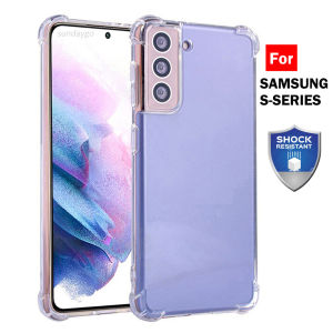 For Samsung Galaxy S21 S22 | S21 FE | S21+ S22+ Plus | Ultra 5G Transparent Shockproof Airbag Thicker TPU Case Back Cover