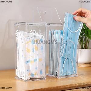 [COD] HUANGMS กล่องเก็บหน้ากากกล่องทิชชู่เปียกที่ใส่กระดาษทิชชู่เปียกที่ใช้ในครัวเรือนกันฝุ่นกล่องทิชชู่พร้อมฝาปิดดีไซน์ในครัว