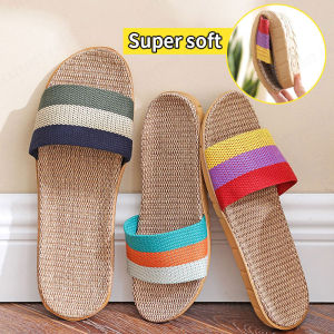 AntiSkid Linen Slippers for Couples Ideal for Home Use