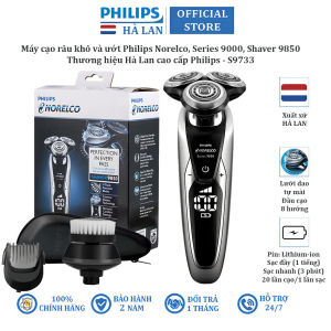 Máy cạo râu khô và ướt thương hiệu Philips Norelco Shaver 9850 Series 9000 S9733 - Hàng nhập khẩu bảo hành 2 năm