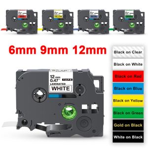 1 PC Compatible Brother P-Touch TZe TZE 231 TZE131 TZ211 TZE 111Laminated Label Tape 6mm 9mm 12mm Label Tape for Ptouch PT-H107B PT-H110 PT-E110VP PT-D210 PT-P300BT