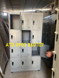 (XEM VIDEO ) Tủ Hồ Sơ Sắt 12 ngăn - Tủ locker Văn Phòng giá rẻ tại xưởng freeship