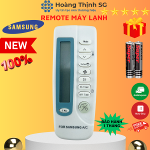 Điều khiển điều hòa Samsung màn hình dọc remote máy lạnh Samsung - tặng kèm pin