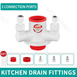 Kitchen Sewer Pipe Tee Deodorant Handy Tool Dishwasher Water Purifier Filter Drain Multifunctional Joint