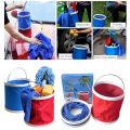 Xô đựng nước 11L gấp gọn tiện dụng cho việc rửa xe, đi du lịch. 