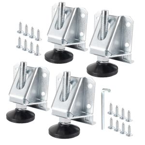 4Pcs Adjustable Furniture Legs Heavy Duty Leveling Feet Metal Base Uneven Floor Adaptation