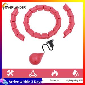 2Pcs 24 Sections Weighted Circle with Auto-Spinning Ball Fitness Ring Detachable Smart Circles for Weight Loss