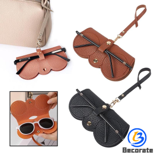BECORATE Sunglasses Bag Portable anti-stress Storage Bag Myopia Glasses Protective Leather Glasses Case