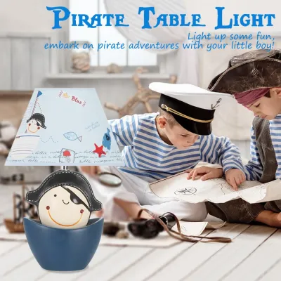 [Buy 1 Get 1 Free] Cute Pirate Ceramic Table Light