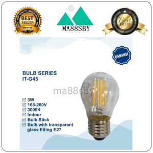 MAMAKU Bohlam Pijar filament PIOLINE 4Watt 220v E27 PFL445 dan T45 PFL464