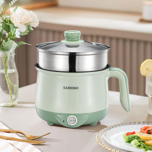SAMONO Panci Listrik 15 Liter Fry Pan Teflon Keramik Kukusan Stainless Serbaguna Low Watt Garansi 1 Tahun - SW-DG01P