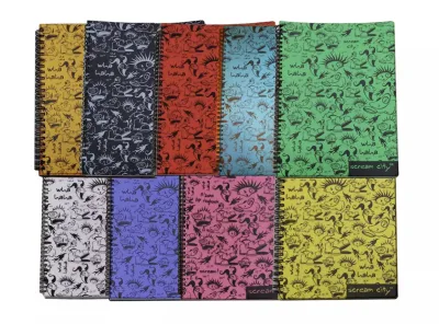 Azone Scream City A4 | A5 | A6 Ring Binder Notebook | Lined ( Bundle of 3 )