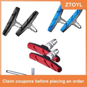 【ZTOYL】 1 cặp bền Xe Đạp im lặng phanh Pads cưỡi phanh núi Pad giày khối miếng đệm cao su lâu dài tốt