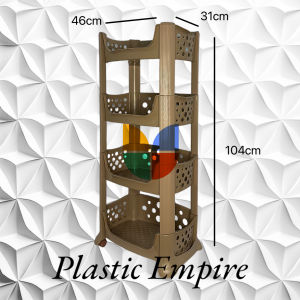 UniGlobal Multipurpose High Quality Easy To Assemble Easy To Move Space Saver 2/3/4 Layer Stackable Rack Toy Organizer Vegetabale And Snack Rack With Wheels