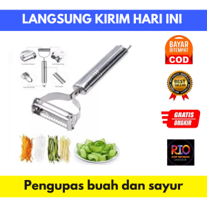 PISAU PENGUPAS KULIT / Stainless Steel PeelerBuah Sayur 2in1 serbaguna