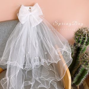 [NHIỀU MẪU] Voan cài tóc cô dâu cho bé Lúp cô dâu bé gái Voan cài phù dâu trẻ em