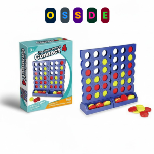 OSSDE Connect 4 Wins Classic Strategy Game for Children 4 in a Row Vertical Board Game Family Fun