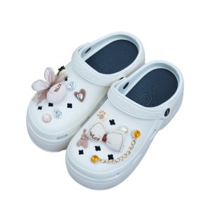 BL-8899-10 Sandal Baim EVA Rubber Wanita Import Sandal Fuji Tinggi 9 CM Jibbitz 3D Pita Anti Slip