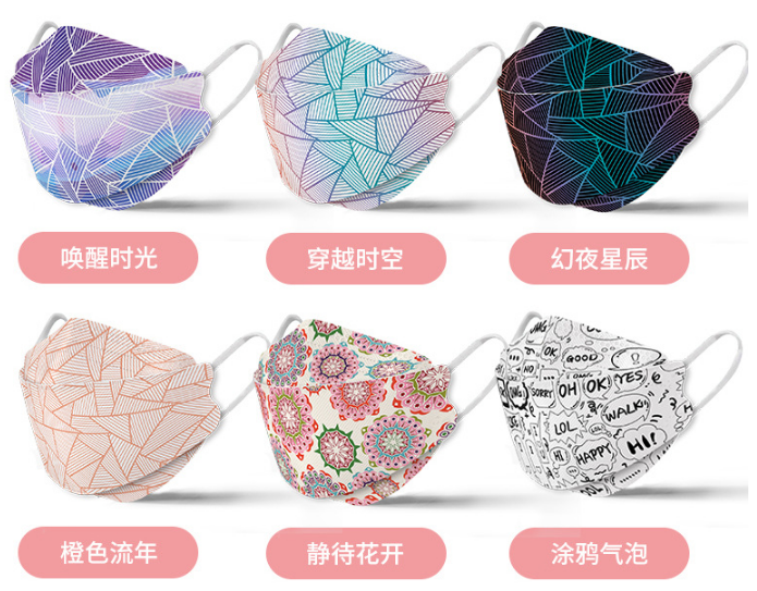 【Premium Ready Stock】Korean Fashion Color KF94 Mask 4 Ply Dust proof