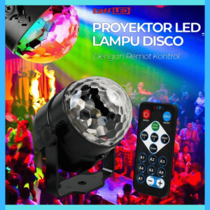 COD TaffLED Lampu Proyektor Disco LED RGB 240V 6W with Remote Control  CY LV RG / lampu proyektor disco warna warni muter untuk panggung putar ikut musik laser audio sound music bluetooth beam ruangan discotik dj bar untuk malam outdoor