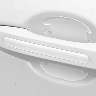 Bộ 10 miếng dán hõm cửa và tay nắm silicon trong suốt chống xước tay hõm cửa miếng dán lõm ốp hõm cửa tay nắm xe xe hơi có logo các hãng xe Mazda Chevrolet Toyota Honda Hyundai Kia